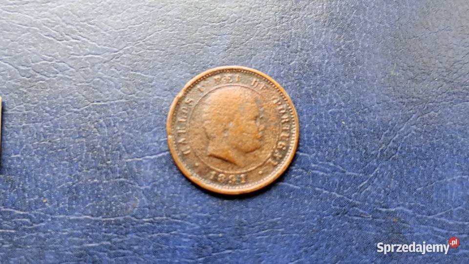 Stare monety 5 realów 1891 Portugalia