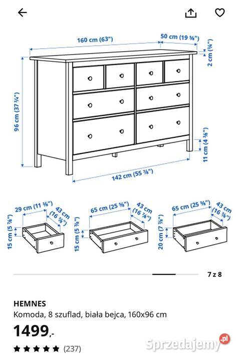 Okazja Komoda HEMMES Ikea 96cm