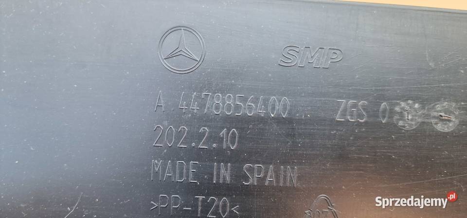 MERCEDES VITO W447 PŁYTA OSŁONA POD ZDERZAKPRZÓD Pozostałe Bieleń