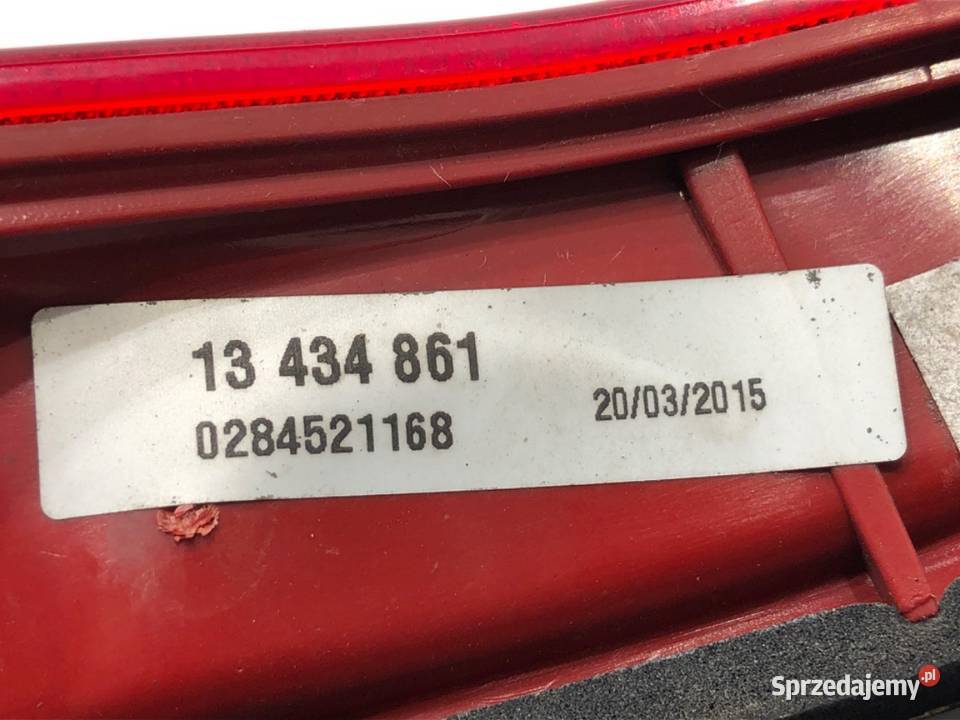 LAMPA TYŁ LEWA WEWNĘTRZNA OPEL MERIVA B 13434861
