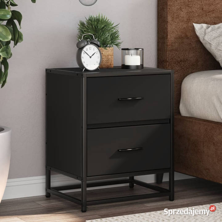 Szafki nocne 2 czarne 40x31x50 WM848675 mazowieckie sprzedam