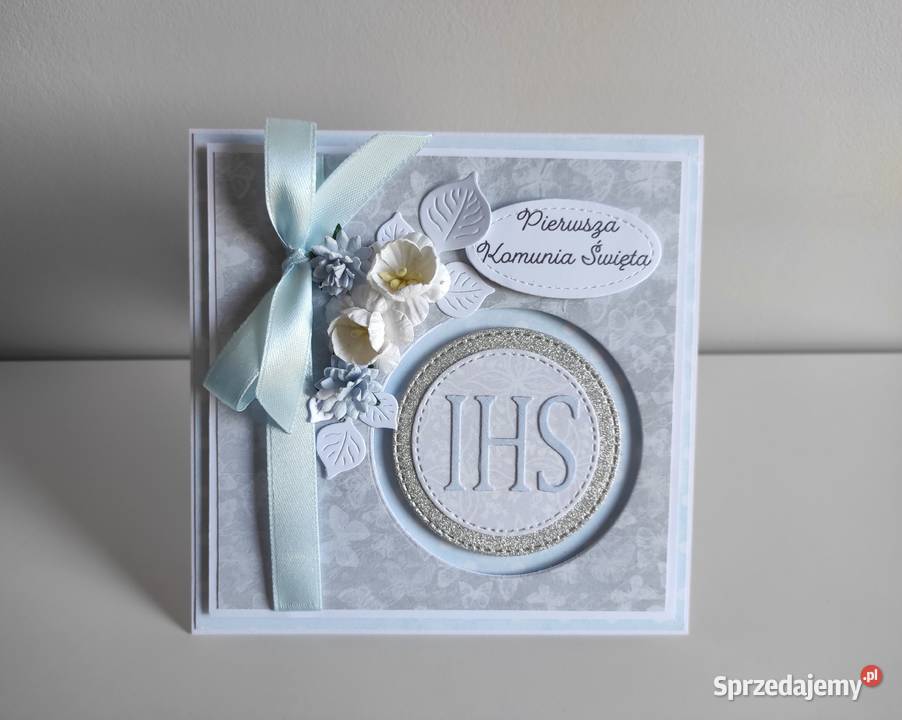 Kartka ręcznie robiona na Komunię Świętą z Łódź sprzedam