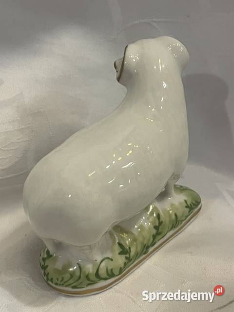 Porcelanowa figurka barana Ćmielów ręcznie Kraków