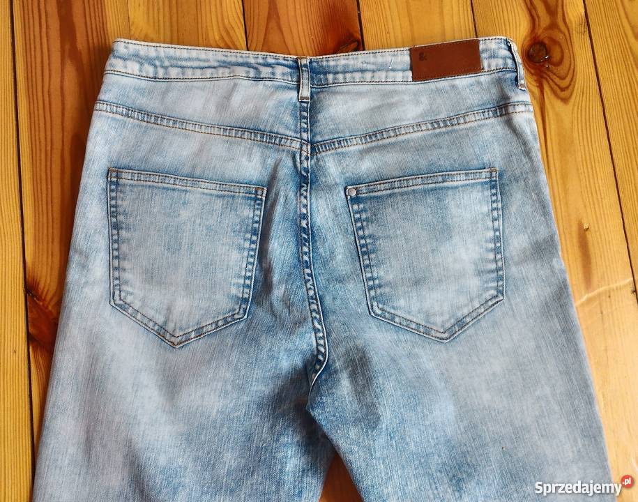 Nowe spodnie jeansy dżinsy HM 33 42 XL acid wash H&M Szczecin