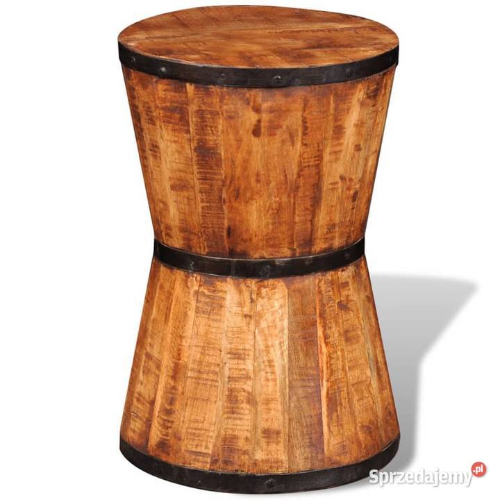 vidaXL Stołek w kształcie klepsydry surowe Warszawa