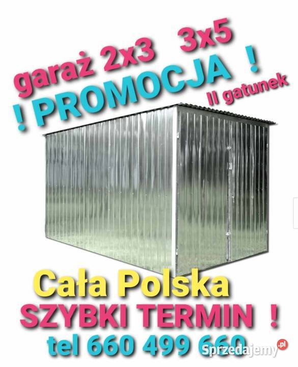 Garaż Blaszak II gat PROMOCJA Cała Polska Szybki Oleśnica