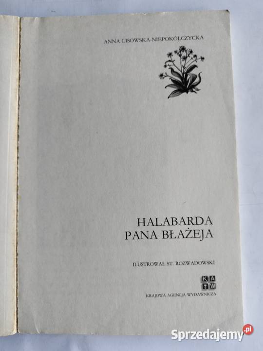 Halabarda Pana Błażeja Anna Lisowska miękka Gdynia