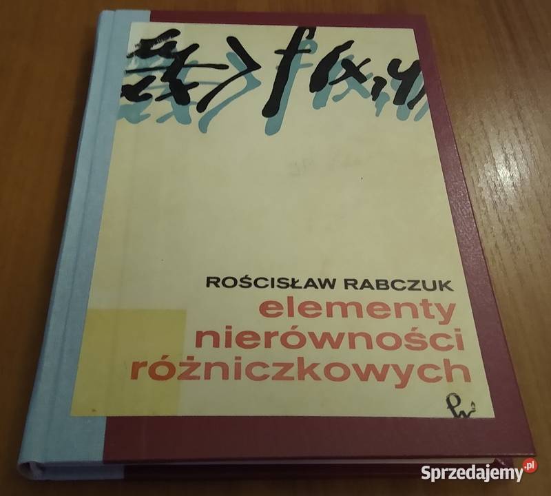 Elementy nierówności różniczkowych Rościsław Gdańsk