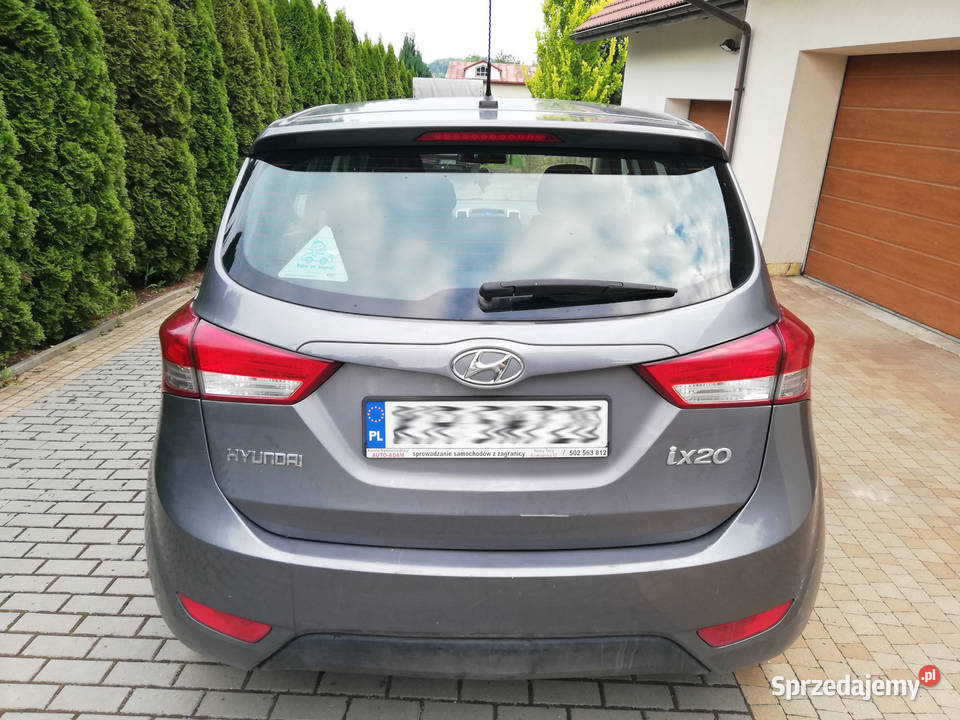 Hyundai ix20 2013 benzyna 14 szary metalik 160 poduszka powietrzna ix20 małopolskie Kraków
