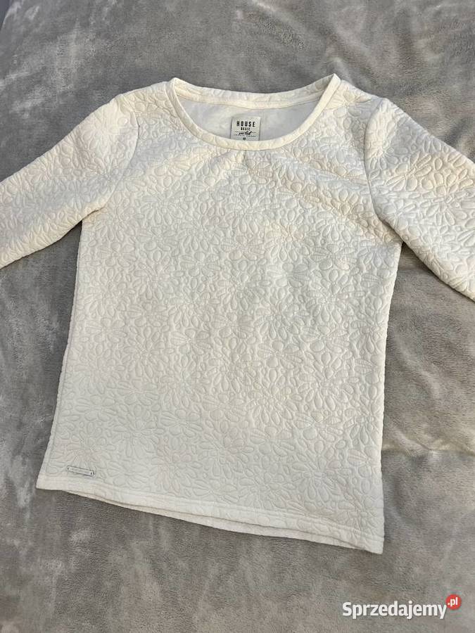 Sweter bluzka biała kremowa House Jasło
