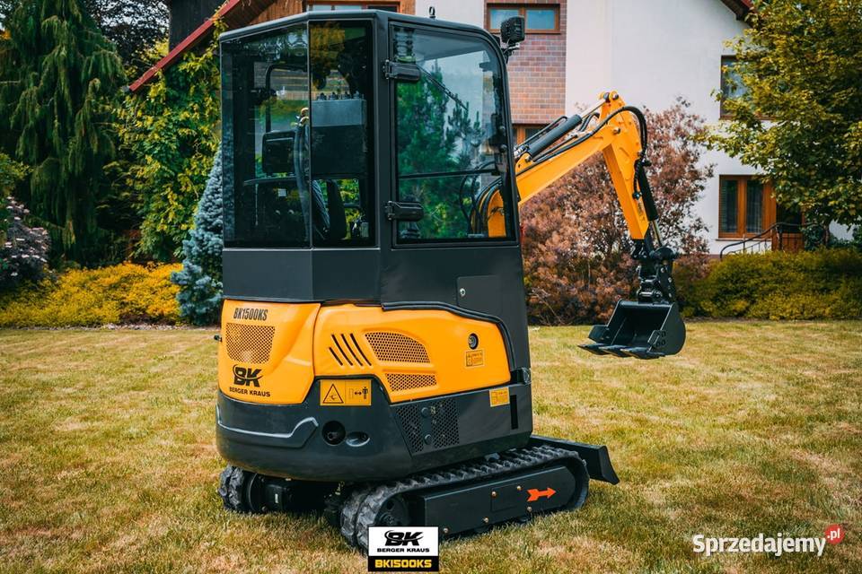 Mini Koparka Berger Kraus BK1500KSR z kabiną Wrocław