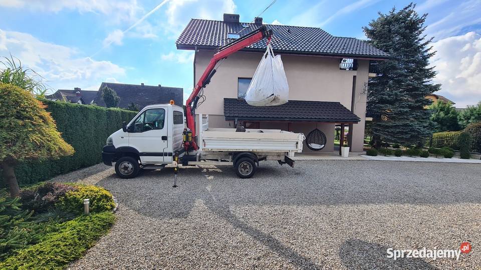 Usługi transportowe Wywóz gruzu ziemi dźwig hds Bielsko-Biała