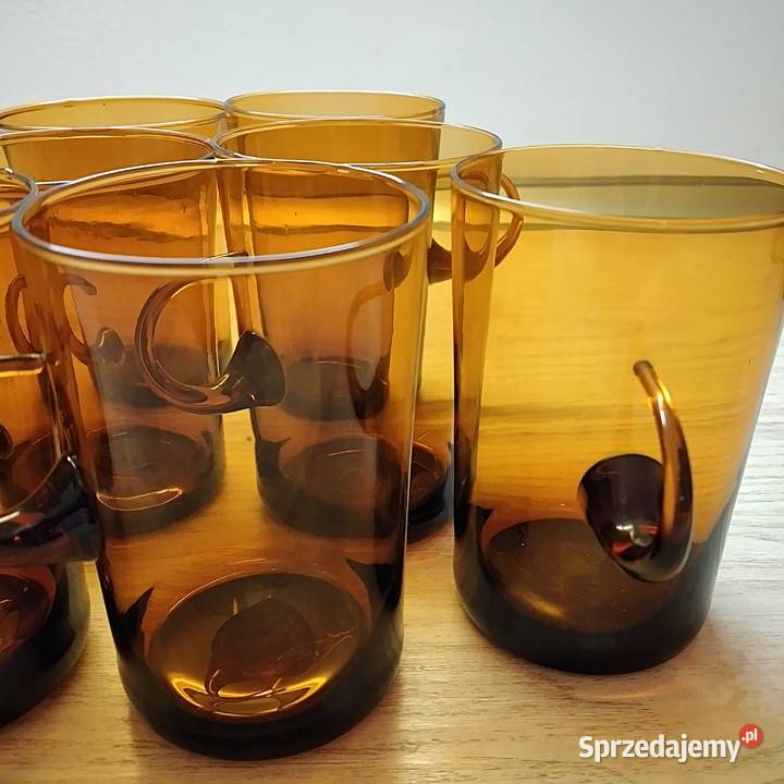 szkło kolorowe PRL Bukowno