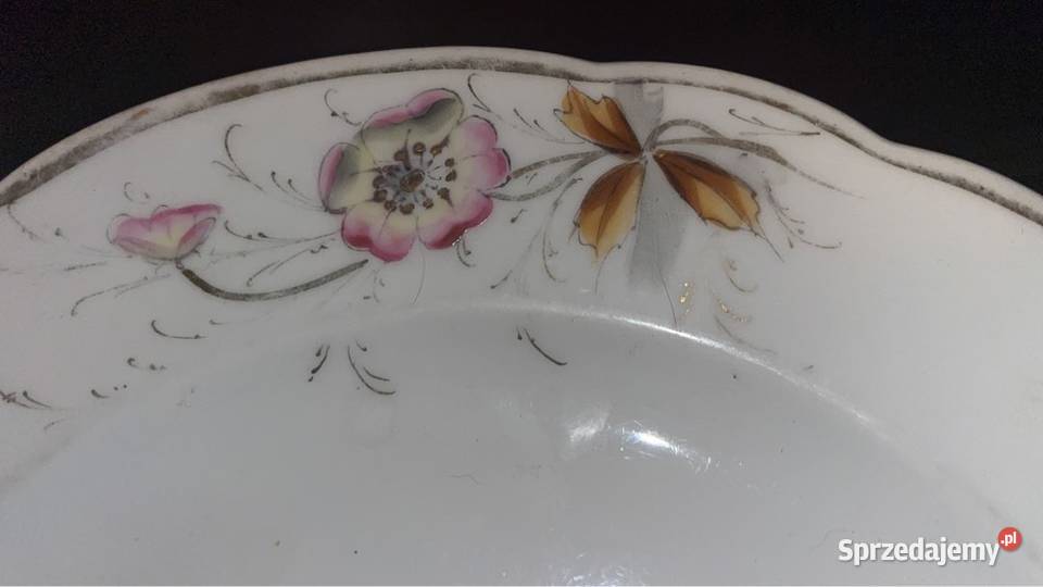 Patera secesyjna Biała porcelana Bez sygnatury Antyki, Sztuka, Kolekcje Gdańsk