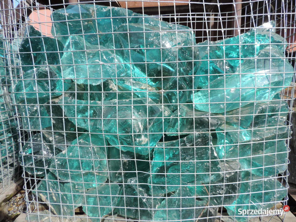 Szkło do ogrodu Bryły Szklane ozdobne Szkło śląskie Bielsko-Biała