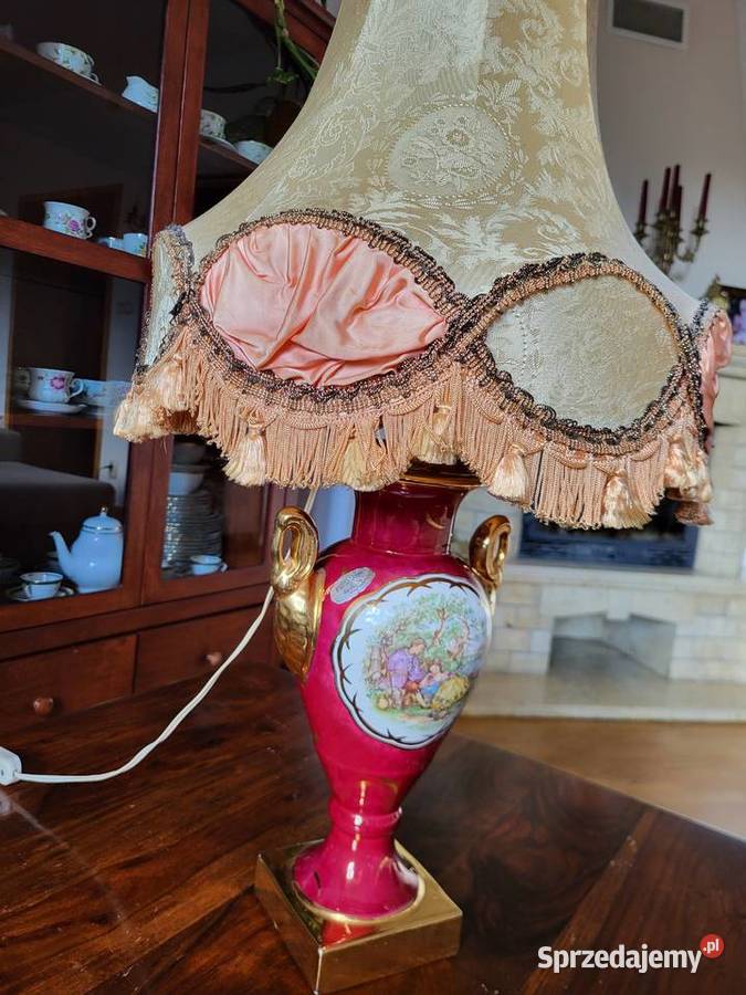 Porcelanowa belgijska lampa Warszawa