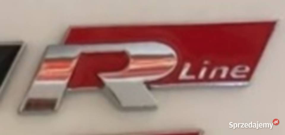 NOWY klejany znaczek RLINE r line czerwony lubelskie sprzedam