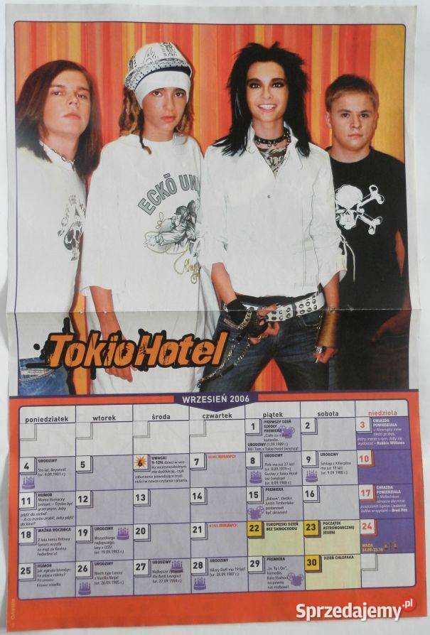 PLAKATY TOKIO HOTEL WYPRZEDAŻ ŚWIAT PLAKATÓW kujawsko-pomorskie Bydgoszcz