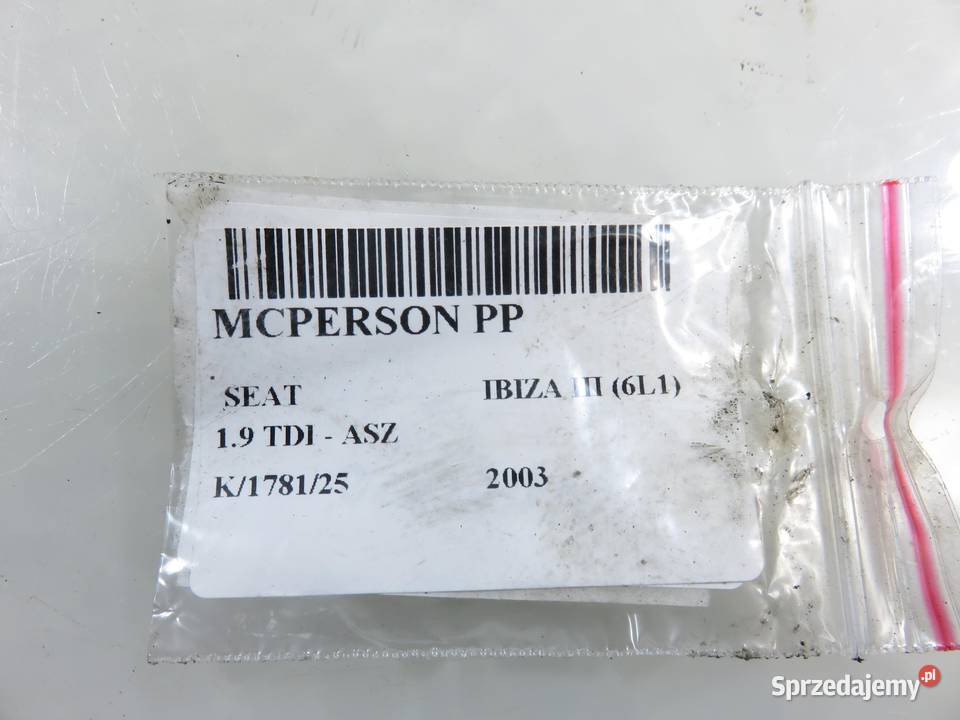 MCPERSON PRAWY PRZEDNI SEAT IBIZA III 19 TDI