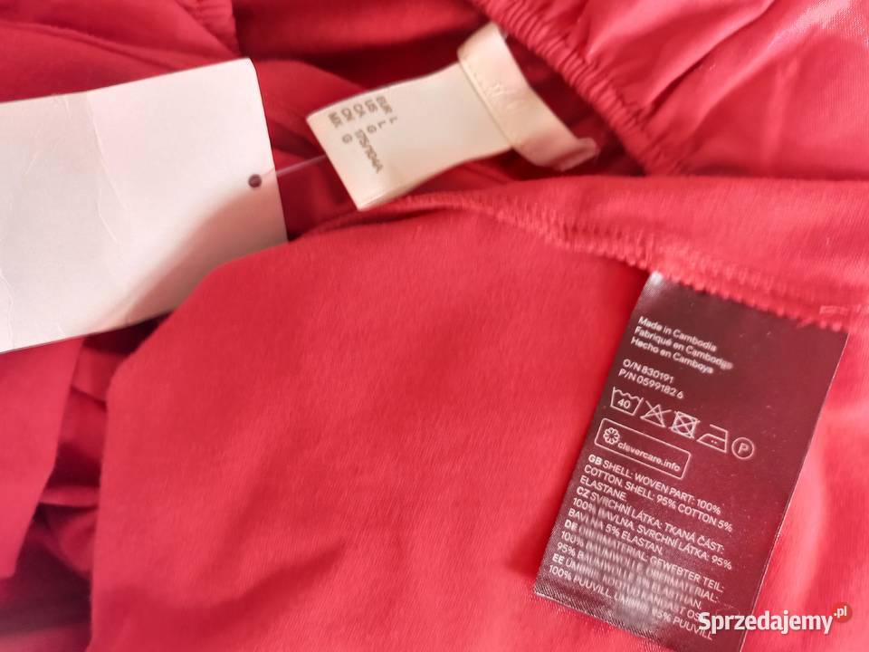 Bluzka czerwona Hiszpanka r 40 HM NOWA Białystok sprzedam