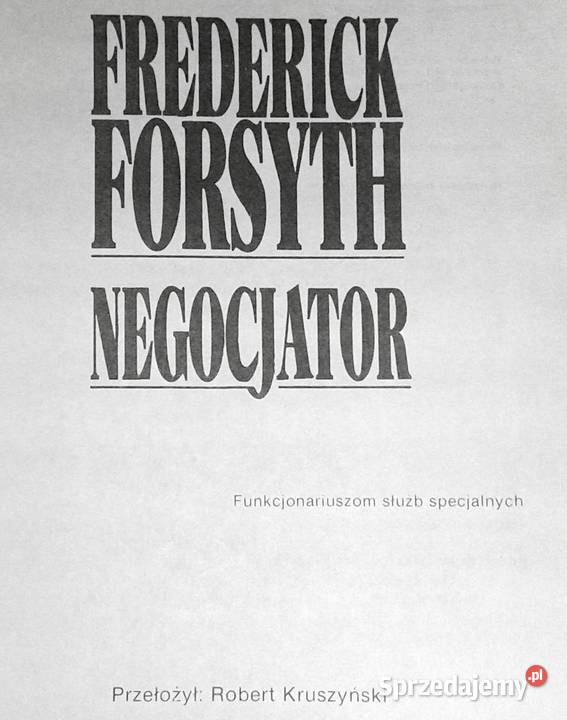 Negocjator Frederick Forsyth Chełm