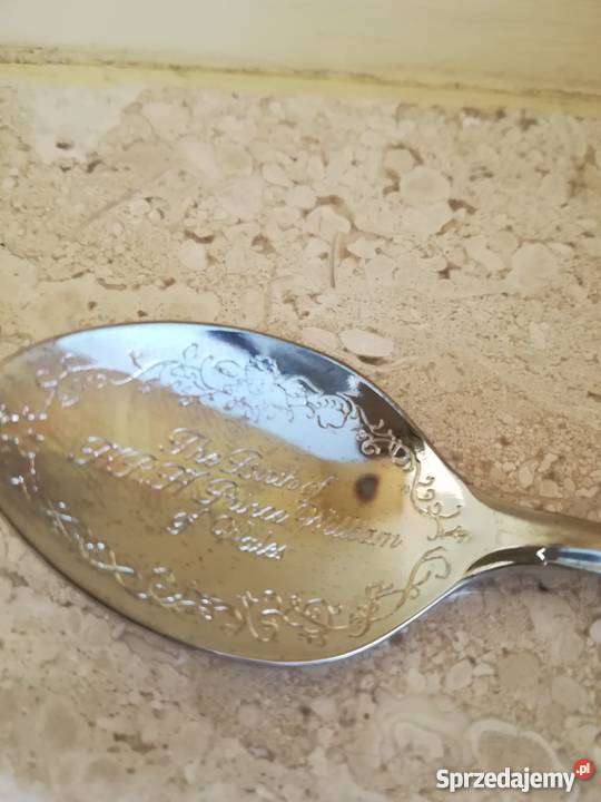 Posrebrzana łyżeczka z okazji narodzin księcia Zamość