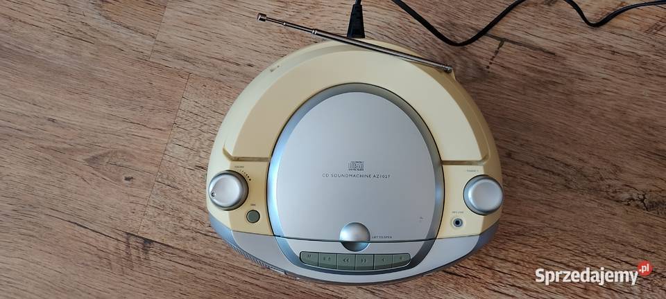 Kultowy Boombox Philips AZ1027 CD Kasety Radio Wąbrzeźno