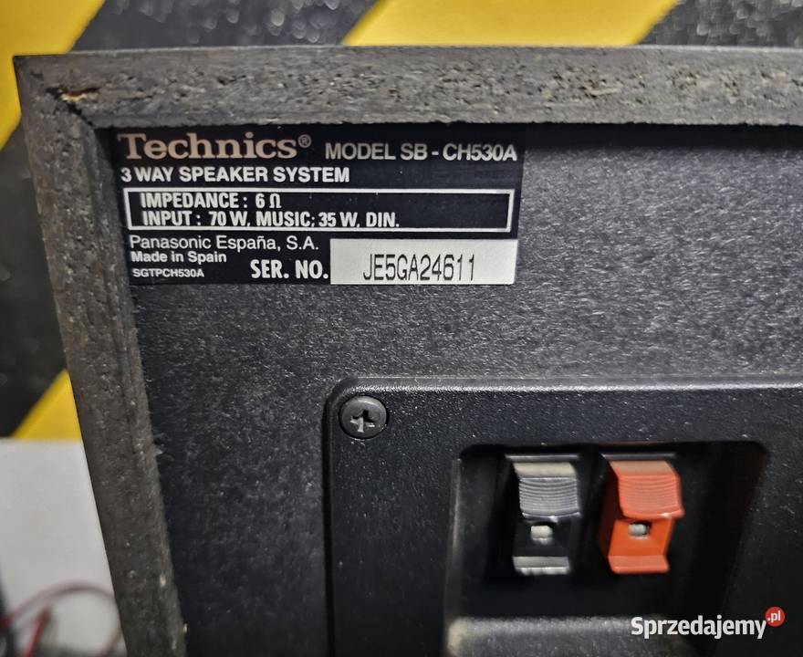 Kolumny stereo Technics SBCH530A Słuchawki i głośniki małopolskie Kraków sprzedam