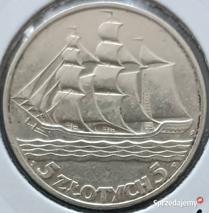5 Żaglowiec 1936 r 2 Piękne oryginalne