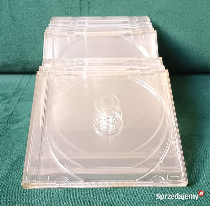 10 sztuk przeźroczystych pudełek pudełko na CD małopolskie Zbylitowska Góra sprzedam