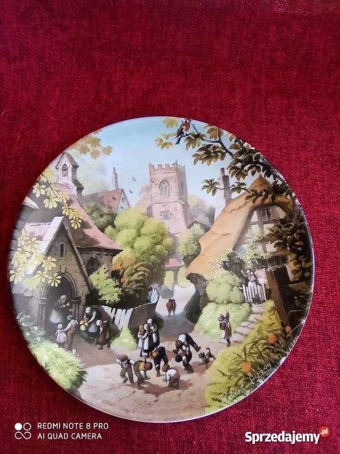 Bajkowy Talerz Coalport Wiejski sklep Talerze Gdańsk sprzedam
