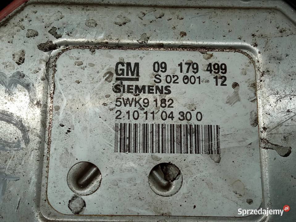STEROWNIK SILNIKA 09179499 18 B 122 Opel Vectra
