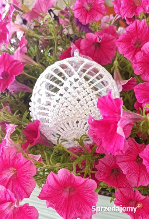 Bombki z koralikamina choinkę szydełkowe Wrocław