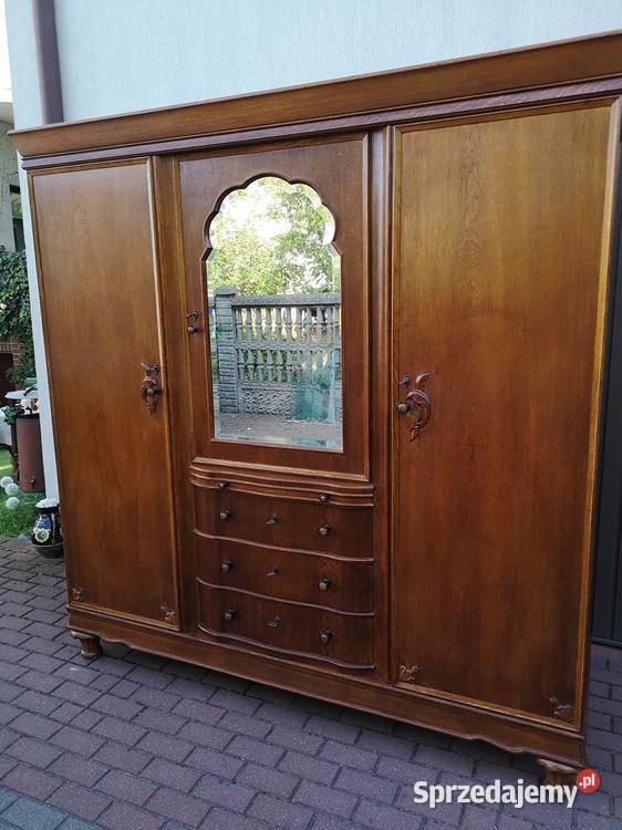 Szafa Duża Dębowa Stara Antyk Stanie Okazja Swarzędz