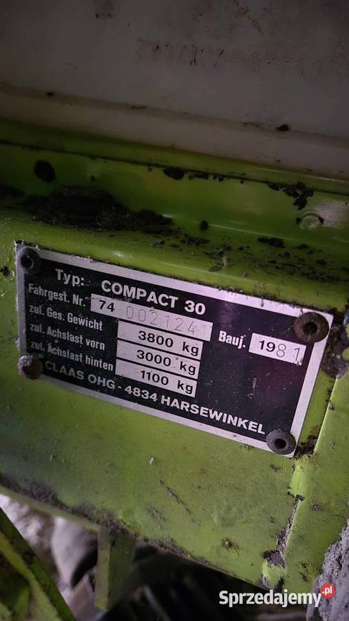 Kombajn Claas Compact 30 Claas Jędrzejów