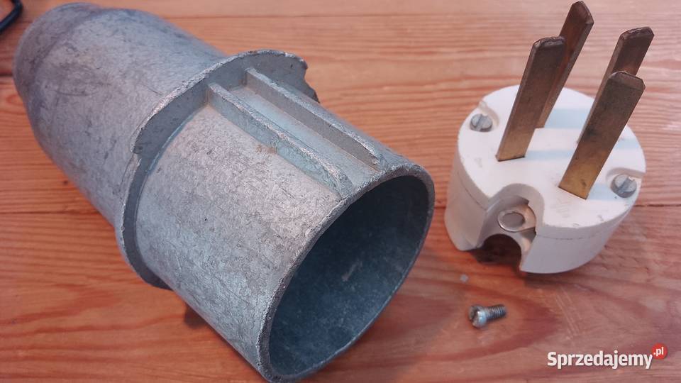 Wtyczka siłowa aluminiowa 32A 500V 4P IP44 Instalacje Olsztyn