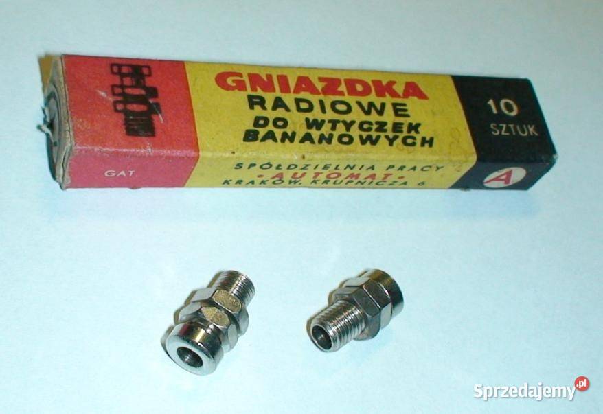 Gniazdka radiowe do wtyczek bananowychPolska Gdańsk sprzedam
