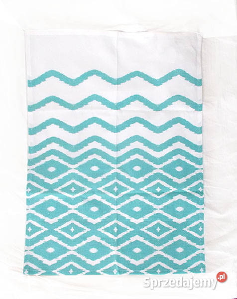 turkusowa serweta z bawełny kuchenna serweta Rzeszów
