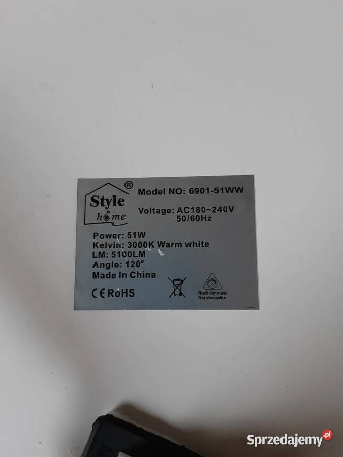 Nowa Lampa sufitowa LED Plafon 51W Warszawa