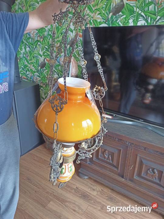 Żyrandol antyk 1892r duży Warszawa