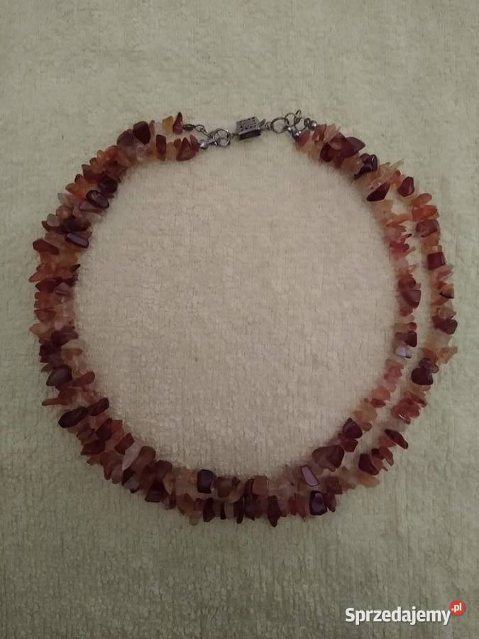 Naszyjnik bursztynowy podwóny Bolków