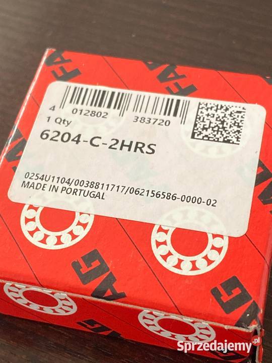 Łożysko kulkowe 6204 C 2HRS C3 FAG 20x47x14 2RSR Białystok