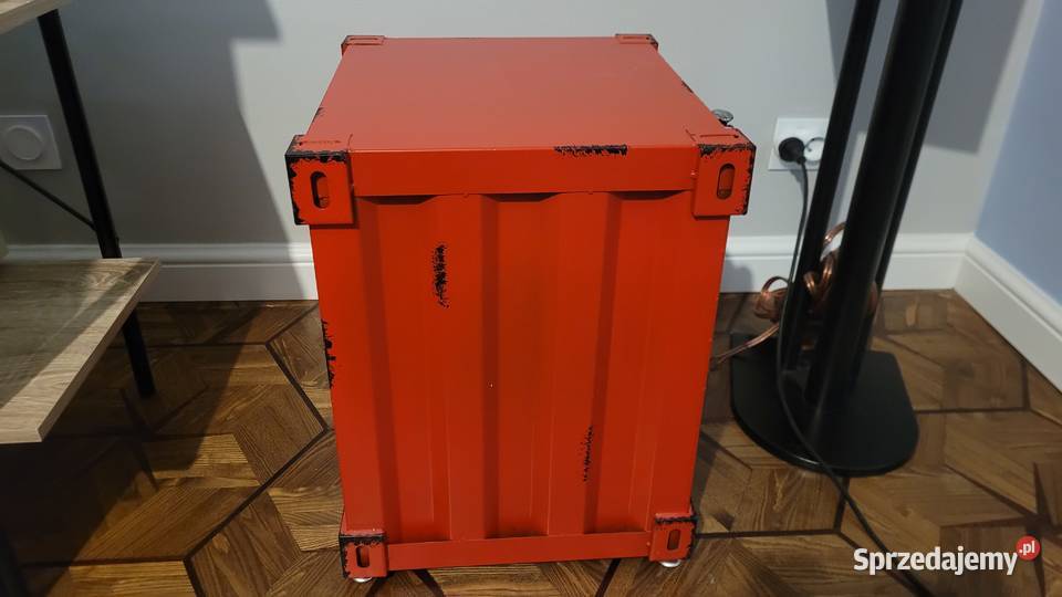 Szafka nocna kontener metalowy industrial loft