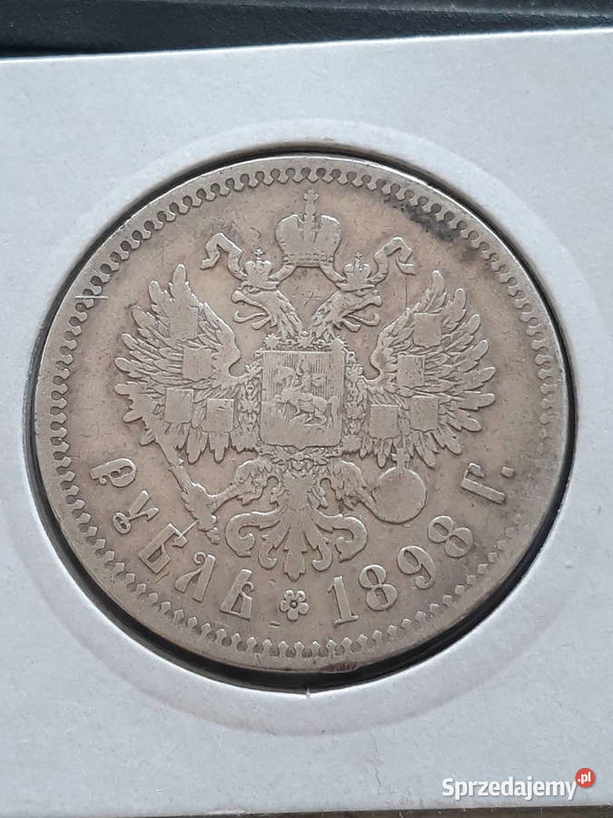 1 Rubel Rosja 1898 r Mikołaj II Romanow Piękny Konin sprzedam