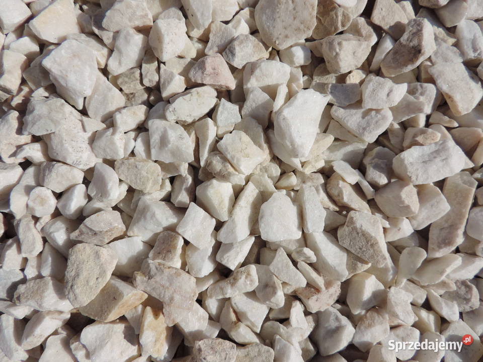 Grys Biała Marianna biały kamień ogrodowy Grys Kraków