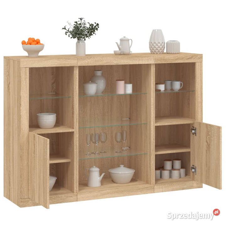 Szafki z oświetleniem LED 3 dąb sonoma WM3209130 Warszawa