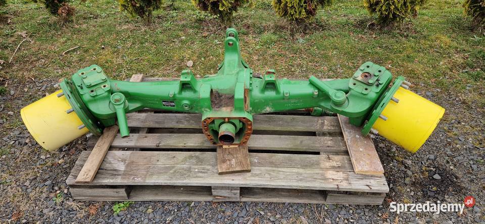 Przedni most John Deere 6215 R zwolnice piasty Układ kierowniczy i oś przednia lubuskie Szprotawa