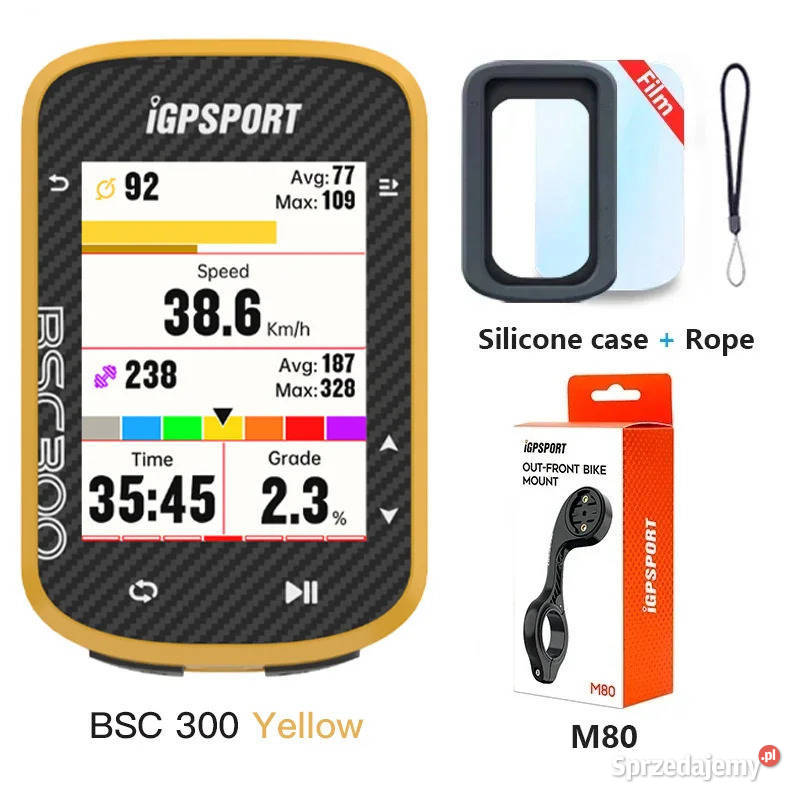 Licznik rowerowy IGPSPORT BSC300 uchwyt M80 Warszawa