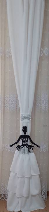 Zasłony z falbanami biały Mława