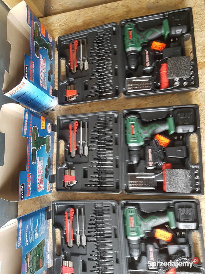 WKRĘTARKA WIERTARKA 2AKU 18V boxer bx174 22 HH Elektryczne Głogowa sprzedam